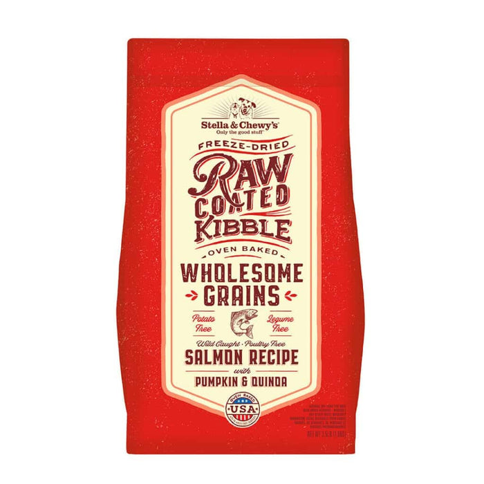 Photo of Stella & Chewy's-Stella & Chewy's Raw Coated Kibble Wholesome Grains Dog Food-3.5 lb-Salmon Recipe with Pumpkin & Quinoa-from Pet Wish Pros