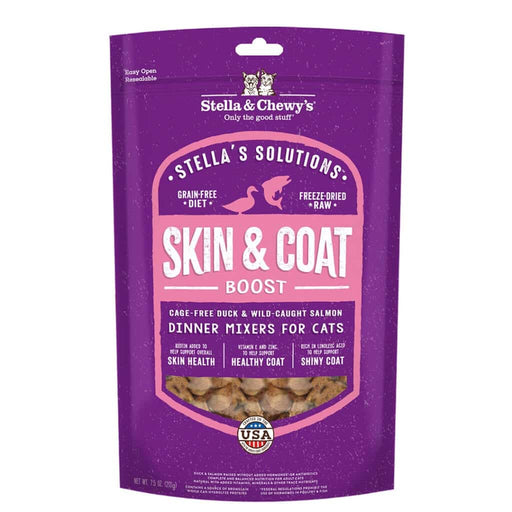 Photo of Stella & Chewy's-Stella & Chewy's Solutions Freeze-Dried Duck & Salmon Dinner Morsels with Skin & Coat Boost Cat Food-7.5 oz-from Pet Wish Pros