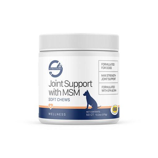 Photo of Stratford-Stratford EZ-CHEW Max Strength Joint Support with MSM Soft Chews for Dogs-50 count-from Pet Wish Pros