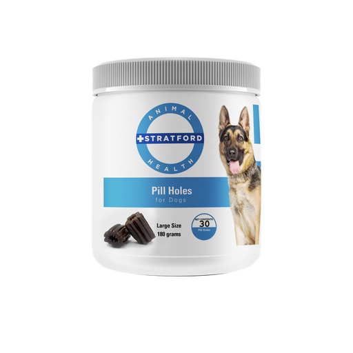 Photo of Stratford-Stratford EZ-Med Holes Pilling Agent for Capsules & Tablets for Dogs-Large-30 count-from Pet Wish Pros