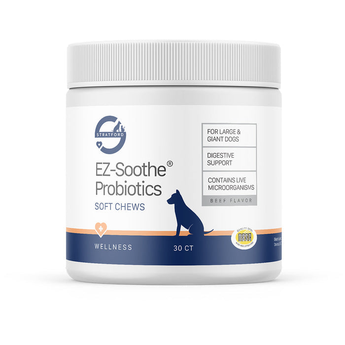 Photo of Stratford-Stratford EZ-Soothe Probiotics Soft Chews for Dogs-Large & Giant-30 count-from Pet Wish Pros