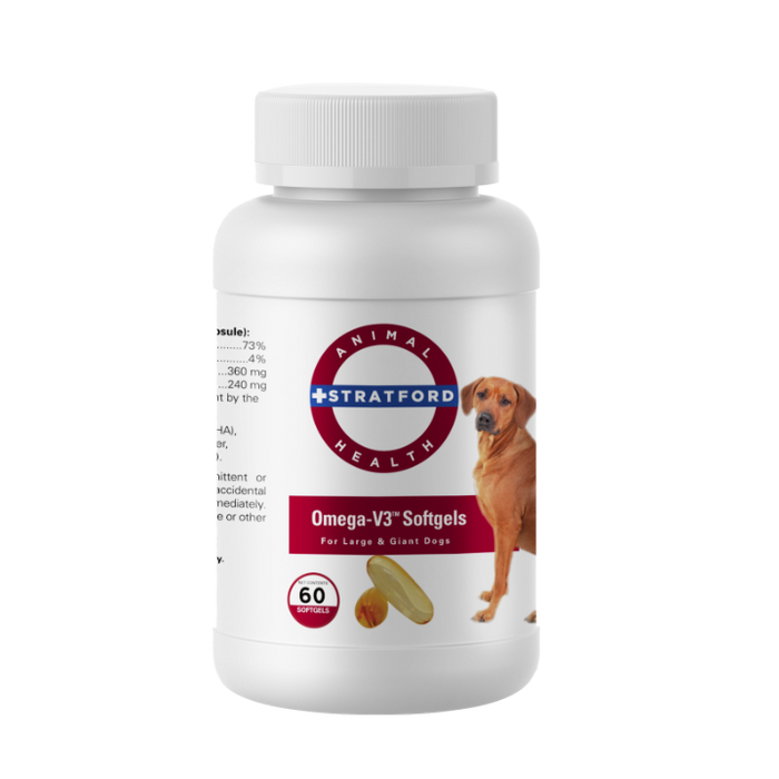 Photo of Stratford-Stratford Omega-V3 EFA Softgels for Dogs-Large & Giant-60 count-from Pet Wish Pros