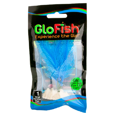 Photo of Tetra-Tetra Glofish Fluorescent Plants for Aquarium-Blue-Small-from Pet Wish Pros