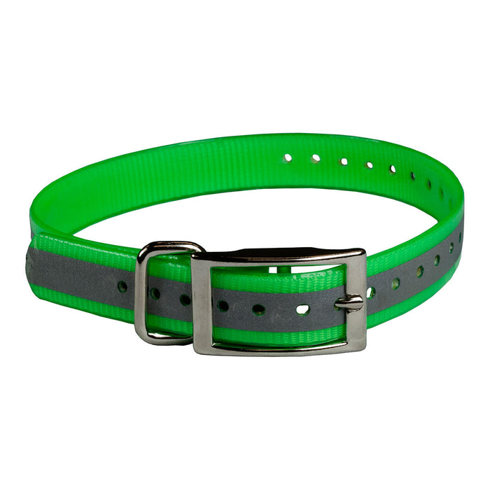 Photo of The Buzzard's Roost-The Buzzard's Roost Reflective Collar Strap-1 in-Green-from Pet Wish Pros