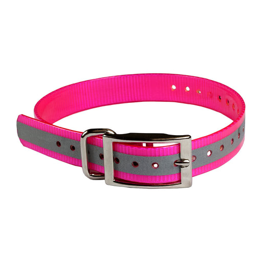 Photo of The Buzzard's Roost-The Buzzard's Roost Reflective Collar Strap-1 in-Pink-from Pet Wish Pros