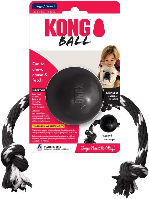 Photo of The Kong Company-KONG Ball with Rope Dog Toy-from Pet Wish Pros