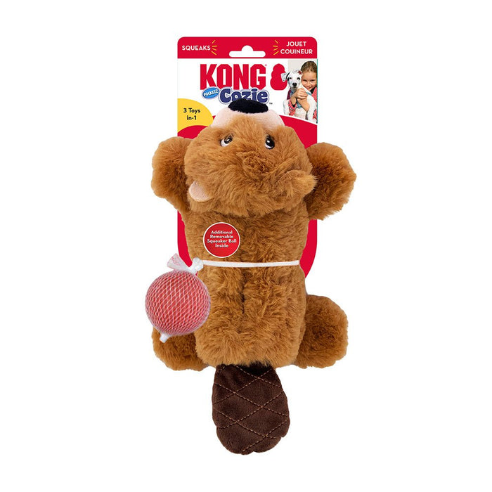 Photo of The Kong Company-KONG Cozie Pocketz Dog Toy-Beaver-Medium-from Pet Wish Pros