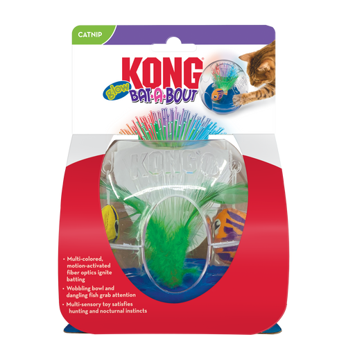 Photo of The Kong Company-Kong Bat-A-Bout Glow Aquarium-Pack of 1-from Pet Wish Pros