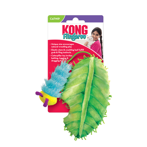 Photo of The Kong Company-Kong Flingaroo CATerpillar-Pack of 1-from Pet Wish Pros