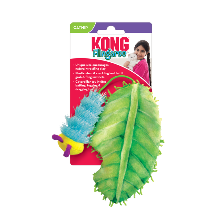 Photo of The Kong Company-Kong Flingaroo CATerpillar-Pack of 1-from Pet Wish Pros