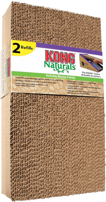 Photo of The Kong Company-Kong Naturals Refillable Scratcher Cat Toy-2 pack-from Pet Wish Pros