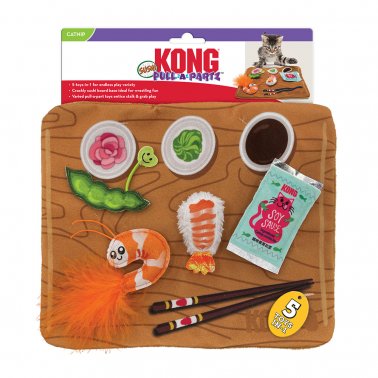 Photo of The Kong Company-Kong Pull-A-Partz Cat Toy-Sushi-from Pet Wish Pros