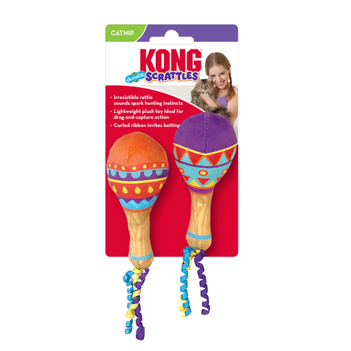 Photo of The Kong Company-Kong Scrattles Acoustix-2 count-from Pet Wish Pros