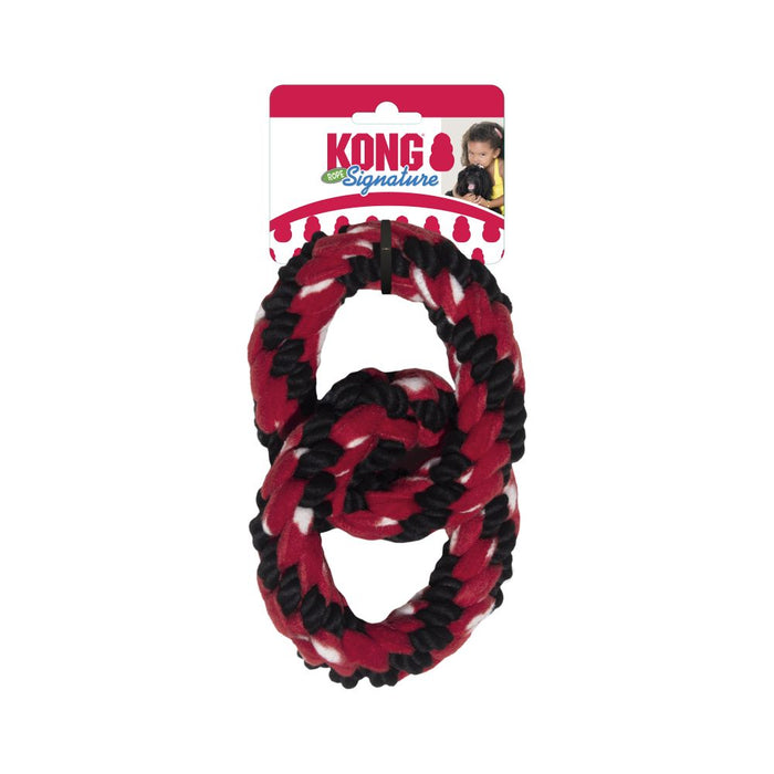 Photo of The Kong Company-Kong Signature Rope Double Ring Tug Dog Toy-Pack of 1-from Pet Wish Pros