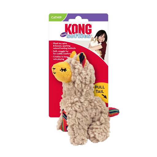 Photo of The Kong Company-Kong Softies Buzzy Llama Cat Toy-Pack of 1-from Pet Wish Pros