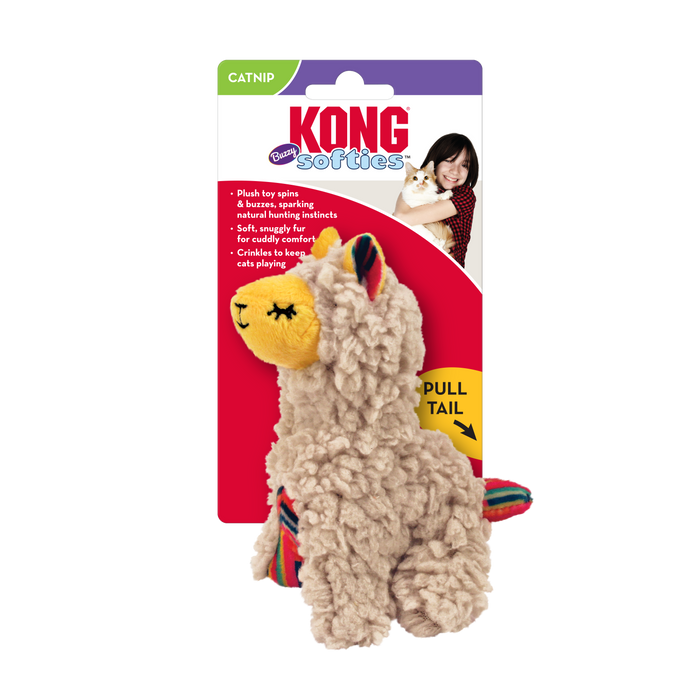 Photo of The Kong Company-Kong Softies Buzzy Llama Cat Toy-Pack of 1-from Pet Wish Pros