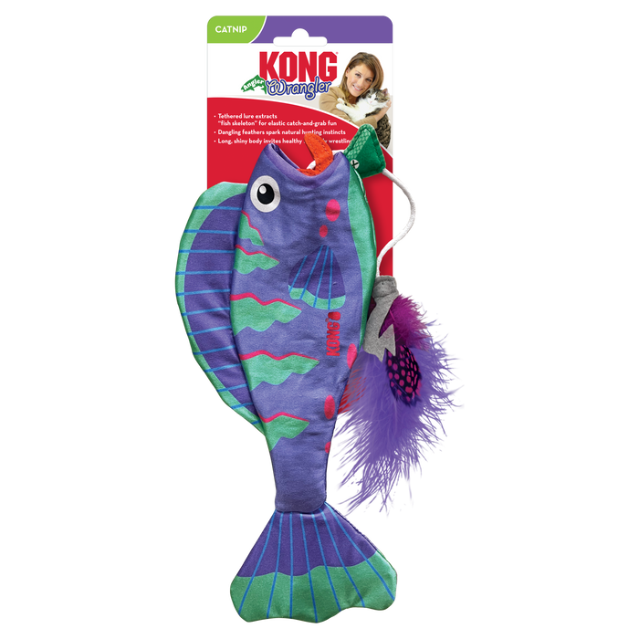 Photo of The Kong Company-Kong Wrangler Angler Fish-Pack of 1-from Pet Wish Pros