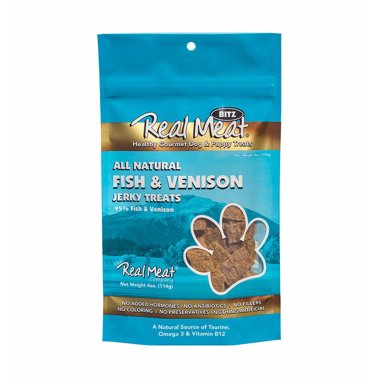 Photo of The Real Meat Company-Real Meat Jerky Bitz Dog Treats-Fish & Venison-4 oz-from Pet Wish Pros