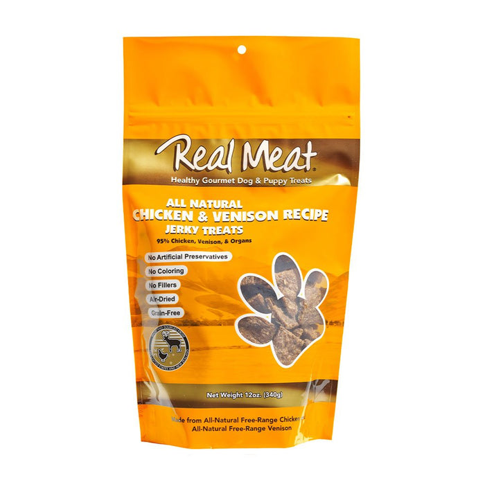 Photo of The Real Meat Company-Real Meat Jerky Dog Treats-Chicken & Venison-12 oz-from Pet Wish Pros