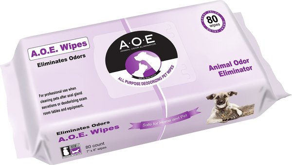 Photo of Thornell-A.O.E. Animal Odor Eliminator Pet Deodorizing Wipes-80 count-from Pet Wish Pros