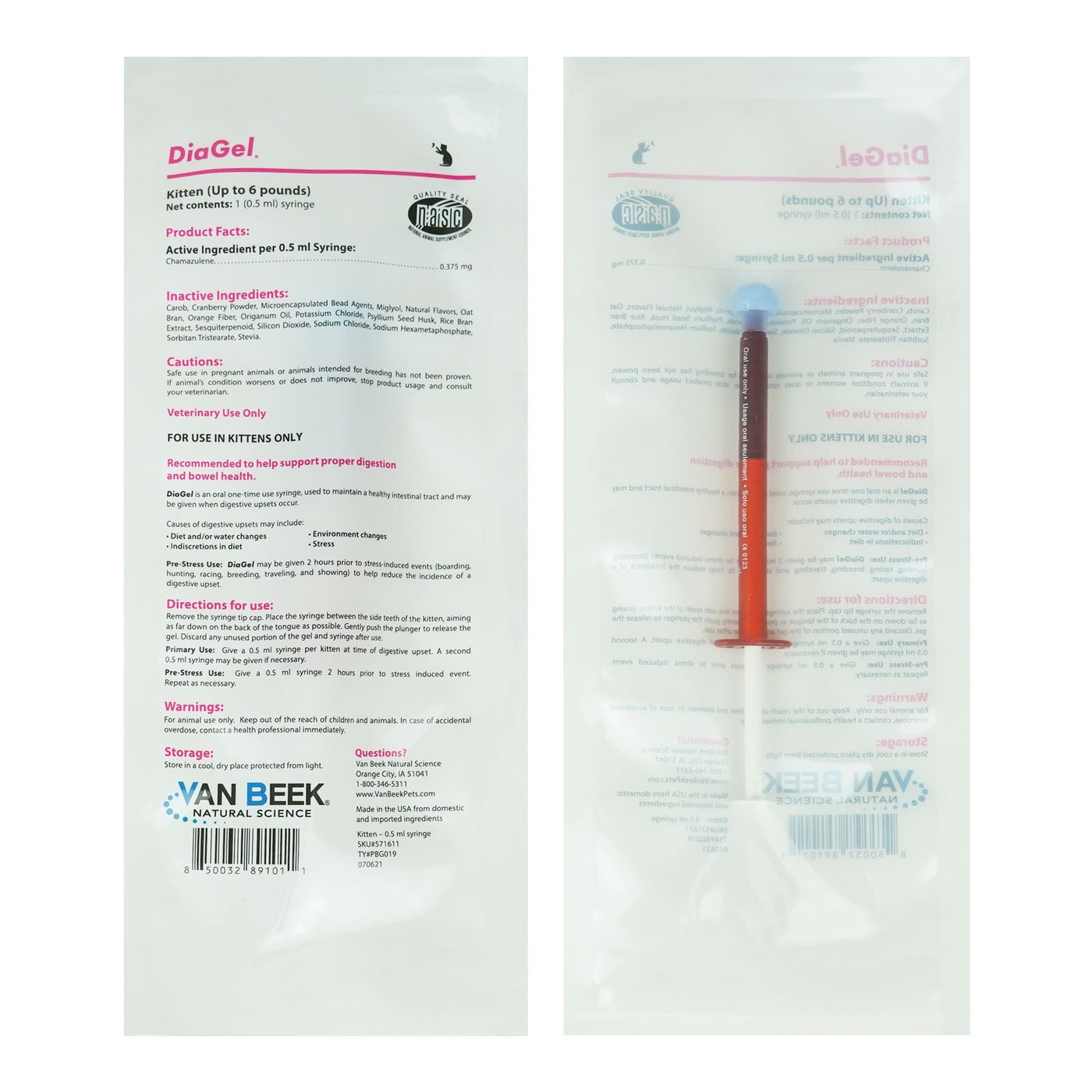 Van Beek Diagel Feline Diarrhea Control Gel — Pet Wish Pros