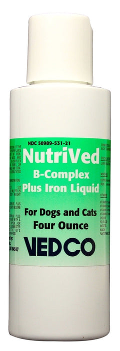 Photo of Vedco-NutriVed B-Complex Plus Iron Liquid for Cats & Dogs-4 oz-from Pet Wish Pros