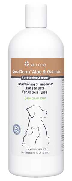 Photo of VetOne-CeraDerm Aloe & Oatmeal Conditioning Shampoo-16 oz-from Pet Wish Pros