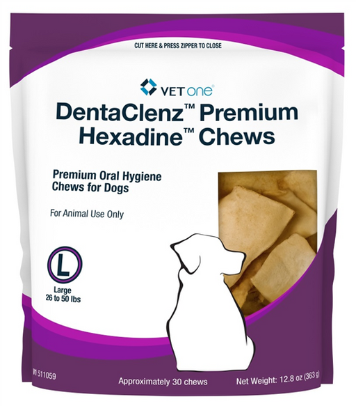 Photo of VetOne-DentaClenz Premium Hexadine Chews for Dogs-Large-from Pet Wish Pros