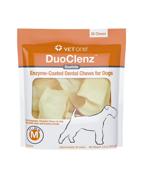 Photo of VetOne-DuoClenz Rawhide Chews for Dogs-11-24 lb-from Pet Wish Pros