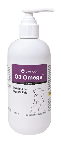 Photo of VetOne-O3 Omega Liquid-8 oz-from Pet Wish Pros