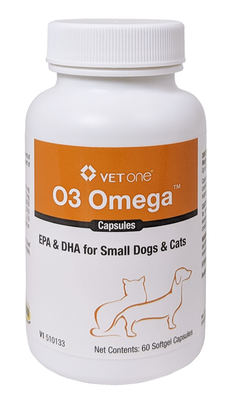 Photo of VetOne-O3 Omega Soft Gel Capsules-60 count-Small Dogs & Cats-from Pet Wish Pros