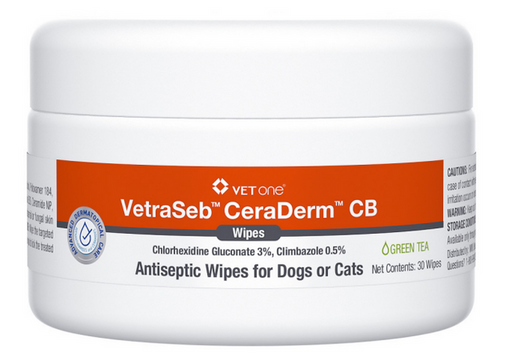 Photo of VetOne-VetraSeb CeraDerm CB Wipes-30 count-from Pet Wish Pros