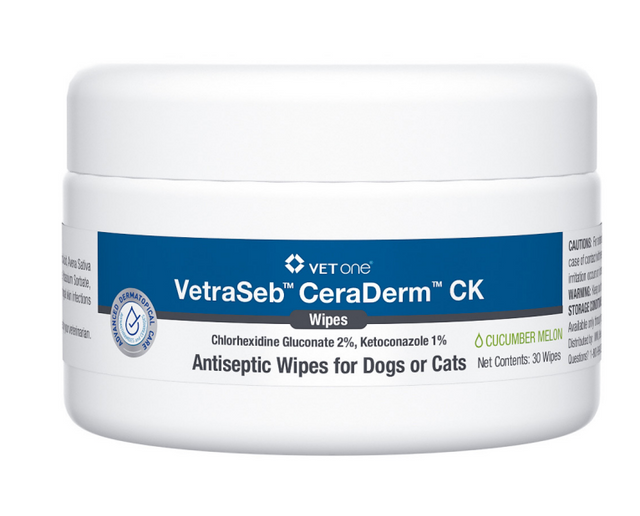 Photo of VetOne-VetraSeb CeraDerm CK Wipes-60 count-from Pet Wish Pros