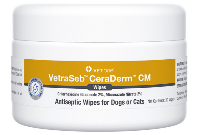 Photo of VetOne-VetraSeb CeraDerm CM Wipes-30 count-from Pet Wish Pros