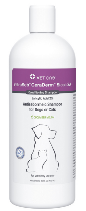 Photo of VetOne-VetraSeb CeraDerm Sicca SA Shampoo-16 oz-from Pet Wish Pros