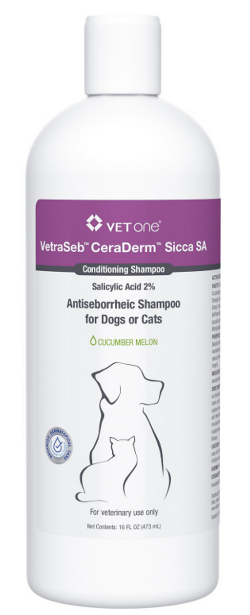 Photo of VetOne-VetraSeb CeraDerm Sicca SA Shampoo-16 oz-from Pet Wish Pros