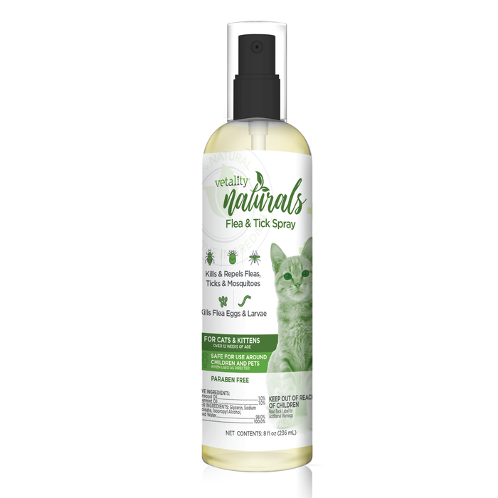 Photo of Vetality-Vetality Naturals Flea & Tick Spray for Cats-8 oz-from Pet Wish Pros