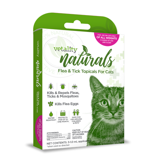 Photo of Vetality-Vetality Naturals Flea & Tick Topicals for Cats-3 count-from Pet Wish Pros