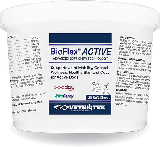 Photo of Vetbiotek-BioFlex Active Soft Chews-60 count-from Pet Wish Pros