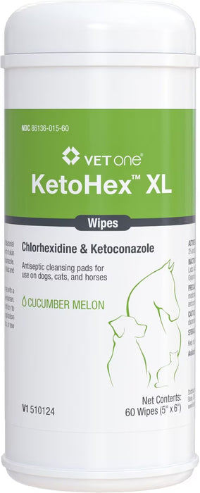 Photo of Vetone-KetoHex XL Wipes-60 Count-from Pet Wish Pros