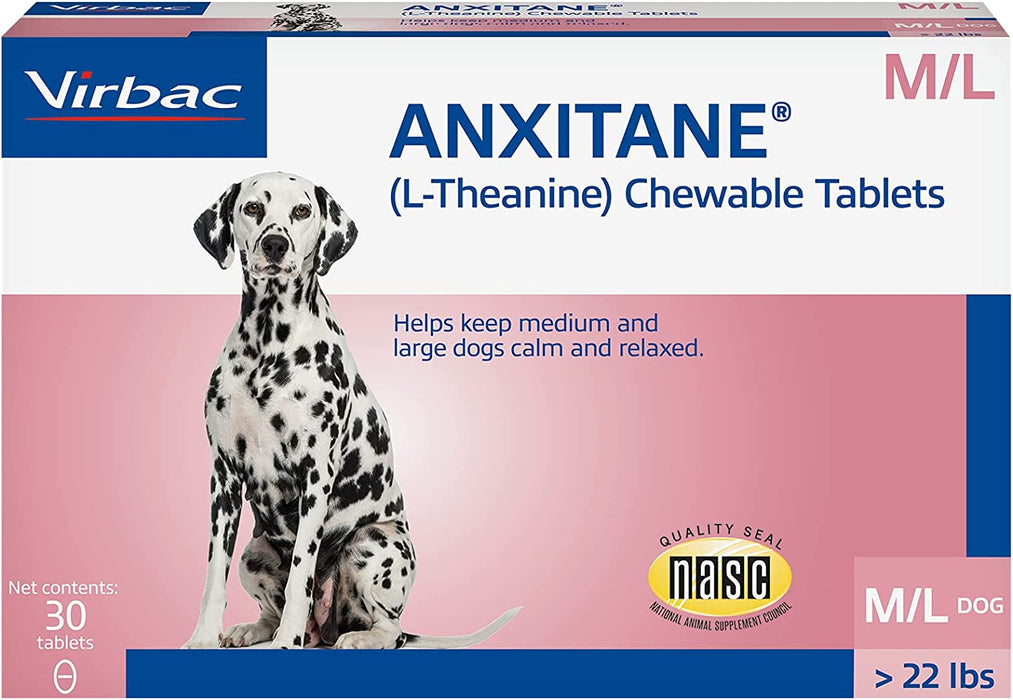 Photo of Virbac-Anxitane for Dogs-Medium & Large-100 mg-30 count-from Pet Wish Pros