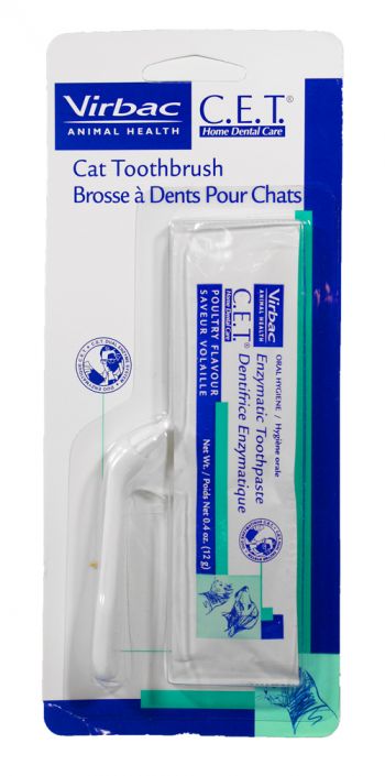 Photo of Virbac-C.E.T. Cat Toothbrush with Toothpaste-Pack of 1-from Pet Wish Pros