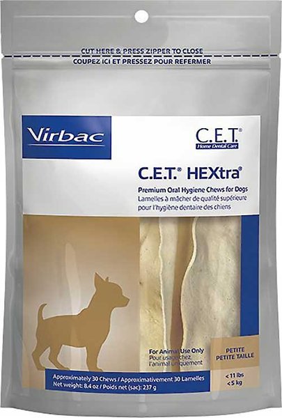 Photo of Virbac-C.E.T. HEXtra Oral Hygiene for Dogs-0 - 11 lb-30 count-from Pet Wish Pros