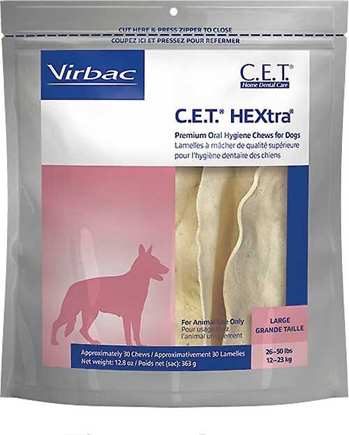 Photo of Virbac-C.E.T. HEXtra Oral Hygiene for Dogs-26 - 50 lb-30 count-from Pet Wish Pros