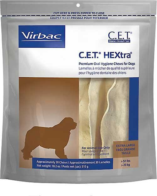 Photo of Virbac-C.E.T. HEXtra Oral Hygiene for Dogs-51 - 100 lb-30 count-from Pet Wish Pros