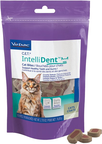 Photo of Virbac-C.E.T. IntelliDent 3-in-1 Dental Support Cat Bites-from Pet Wish Pros