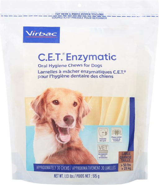 Photo of Virbac-C.E.T. Oral Hygiene Chews for Dogs-Large-30 count-from Pet Wish Pros