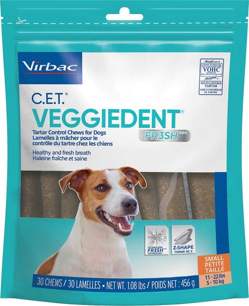 Photo of Virbac-C.E.T. VeggieDent FR3SH Tartar Control Chews for Dogs-Small-30 count-from Pet Wish Pros