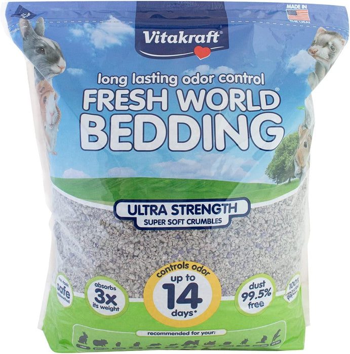 Photo of Vitakraft Sun Seed-Fresh World Bedding-3050 cu in-Grey-from Pet Wish Pros