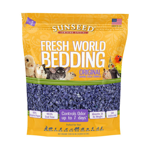 Photo of Vitakraft Sun Seed-Sunseed Fresh World Bedding Original Baking Soda Formula for Small Animal-2130 cu. in.-from Pet Wish Pros